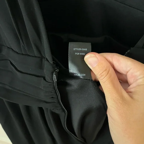 LULUS Heavenly Hues Black Maxi Dress Size XL - Picture 9 of 11